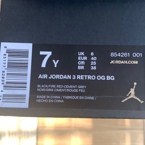 Retro 3 Jordan Cement